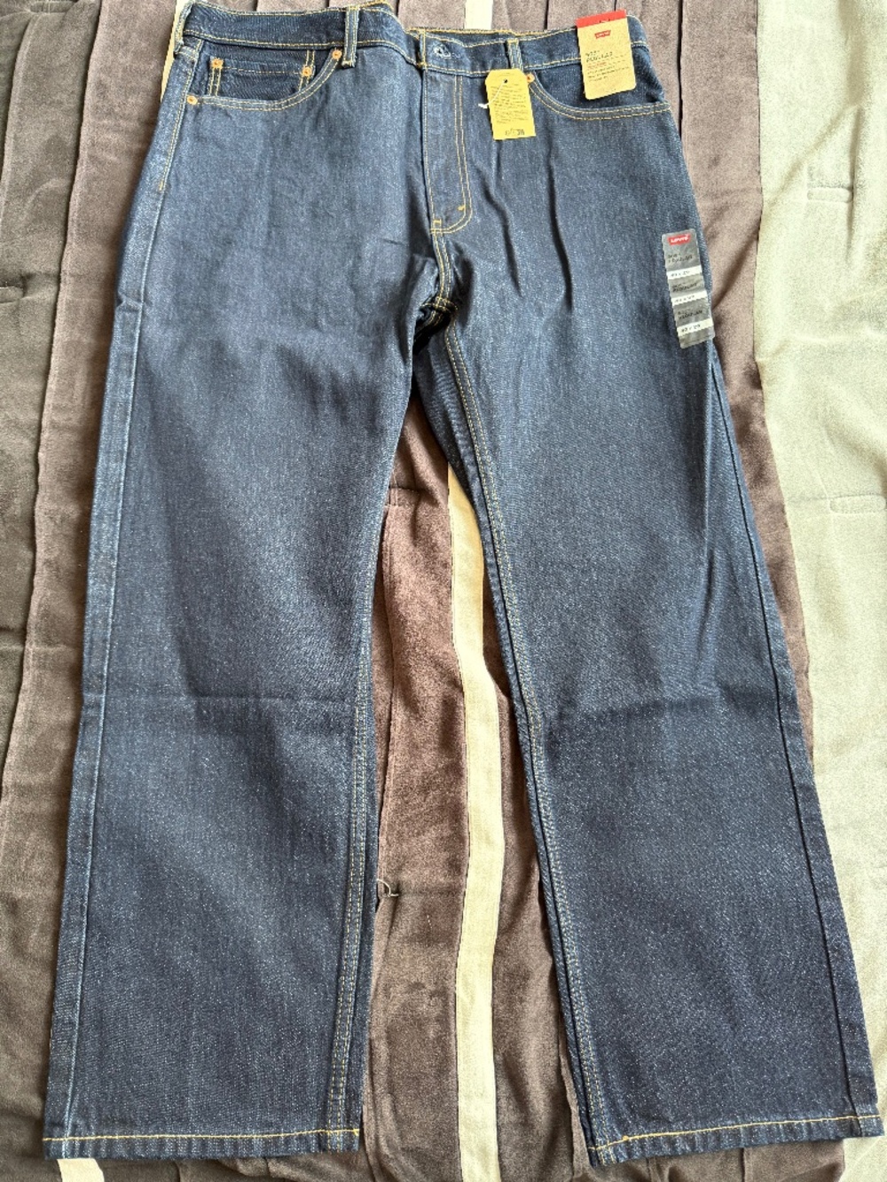 Levi's 505 Regular Fit Dark Blue Jeans 40W x 29L NWT